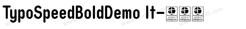 TypoSpeedBoldDemo It字体转换
